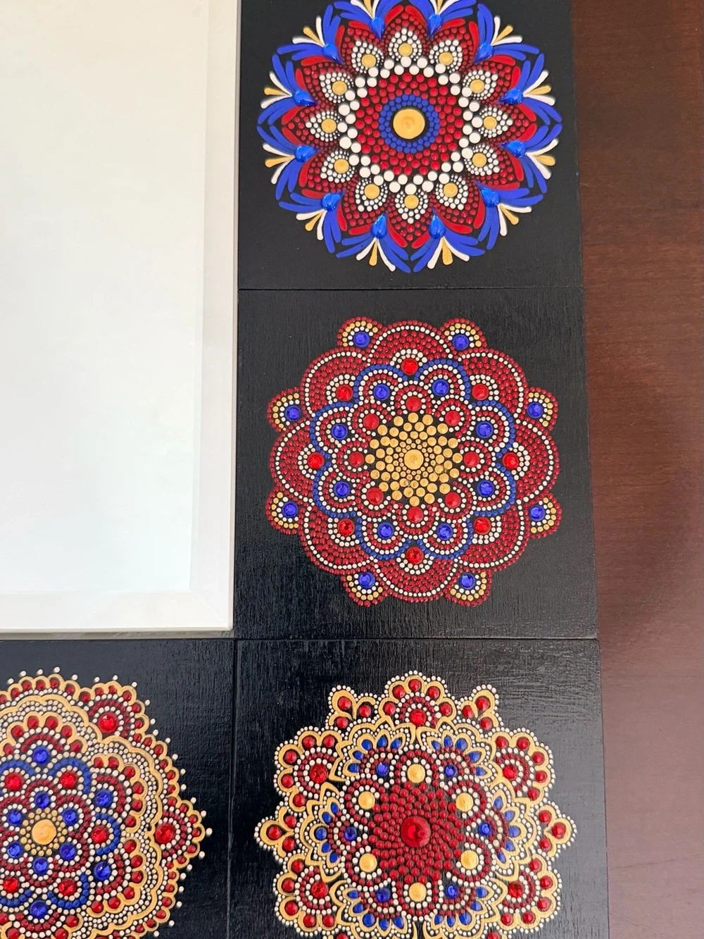 Diana’s Mandalas hand painted